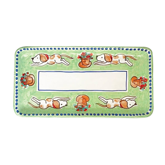 Vietri Campagna Cane (Dog) Rectangular Platter