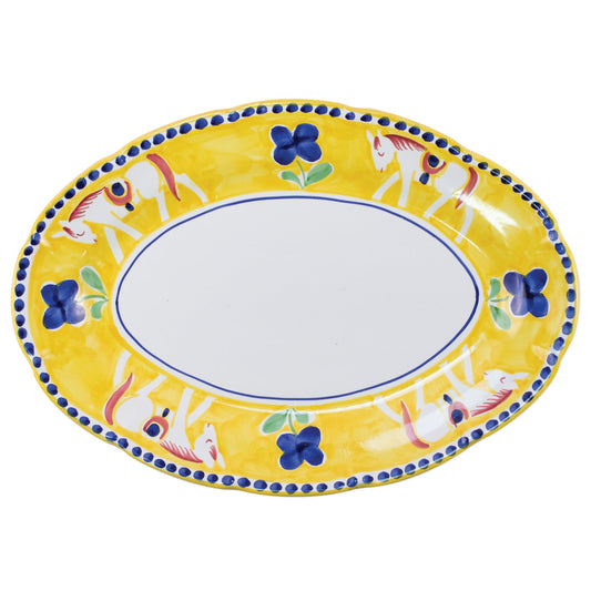 Vietri Campagna Cavallo (Horse) Oval Platter