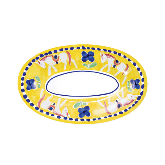 Vietri Campagna Cavallo (Horse) Small Oval Tray