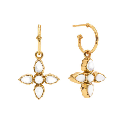 Capucine De Wulf Aurora Hoop Earrings Reversible with Charm