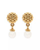 Capucine de Wulf Pearl Berry Drop Stud Earrings