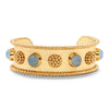 Capucine De Wulf Berry Gem Cuff Bracelet - Ocean Blue Jade