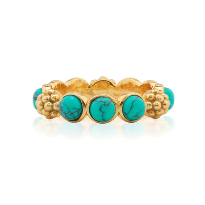 Capucine De Wulf Berry Gem Ring - Turquoise Size 6