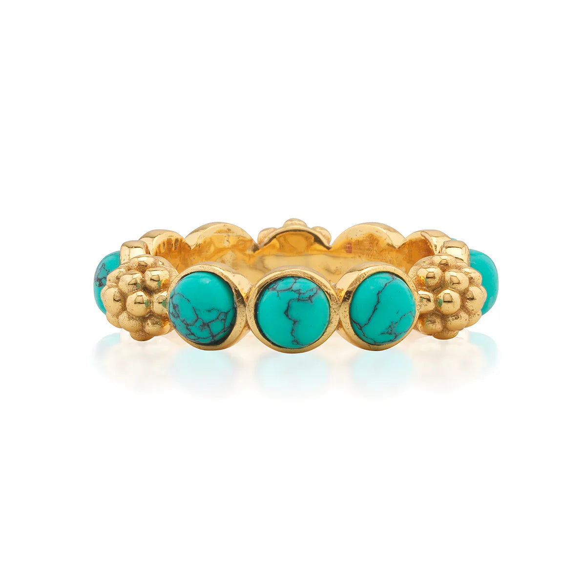 Capucine De Wulf Berry Gem Ring - Turquoise Size 7