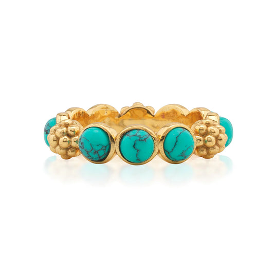 Capucine De Wulf Berry Gem Ring - Turquoise Size 7