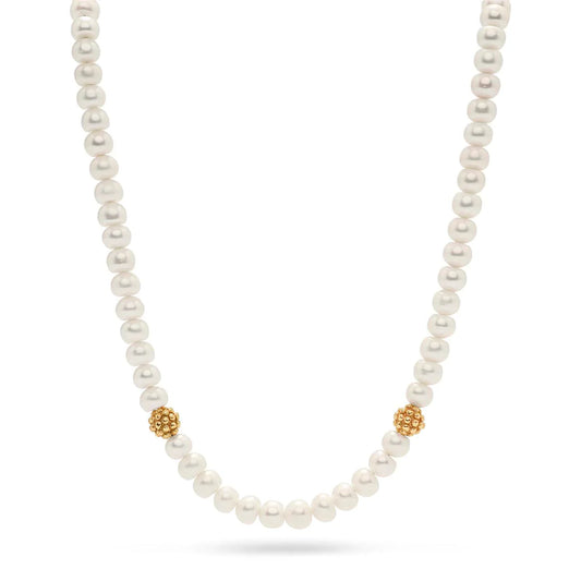 Capucine De Wulf Berry Pearl Necklace Single Strand 16+2''