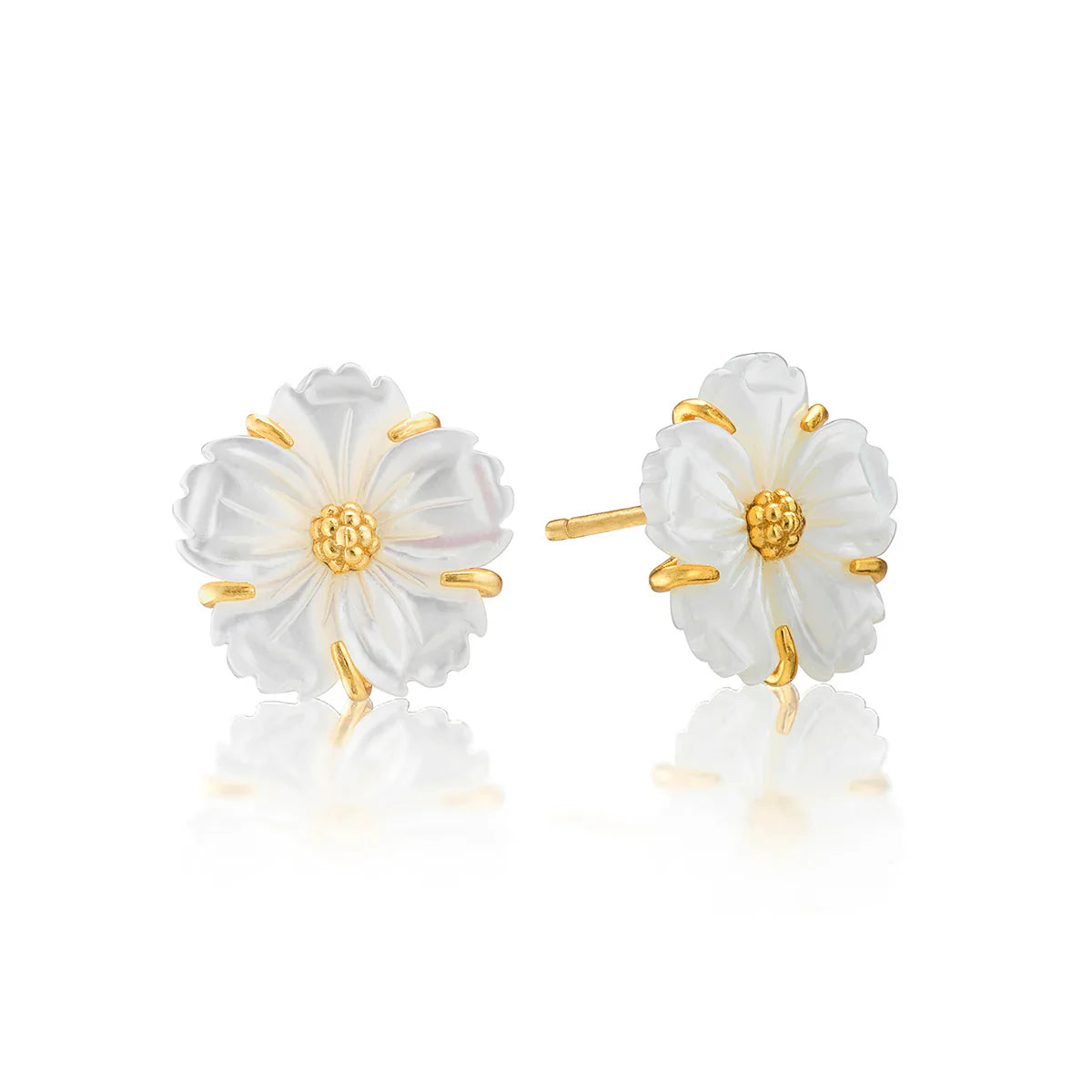 Capucine De Wulf Petite Mermaid Garden Stud Earrings