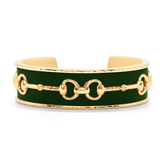 Capucine De Wulf Equestrian Forest Cuff Bracelet Snaffle Bit
