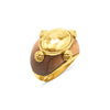 Gaia Oval Ring - Teak Size 7 Capucine De Wulf