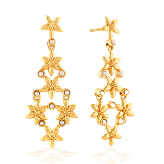 Capucine De Wulf Jasmine Drop Earrings - Pearl White