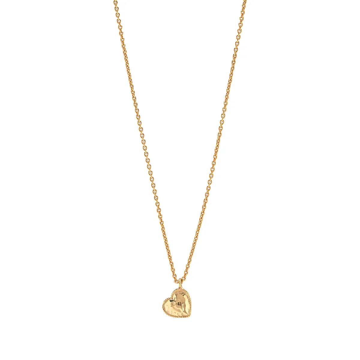 Capucine De Wulf Love Heart Charm Necklace, 16"+2" - Gold