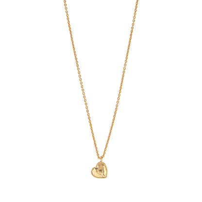Capucine De Wulf Love Heart Charm Necklace, 16"+2" - Gold