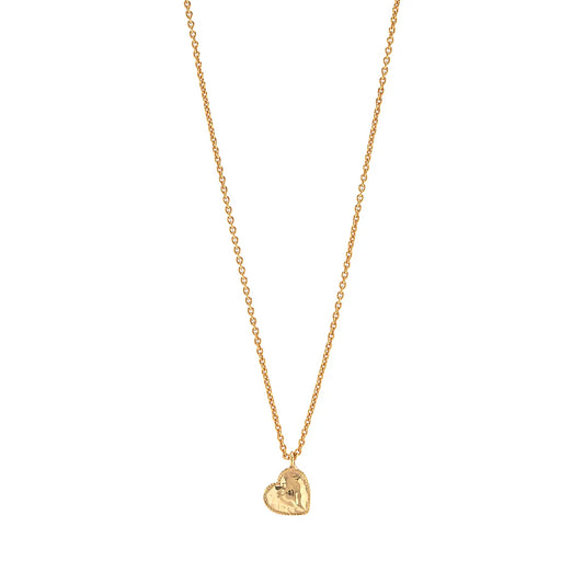 Capucine De Wulf Love Heart Charm Necklace, 16"+2" - Gold