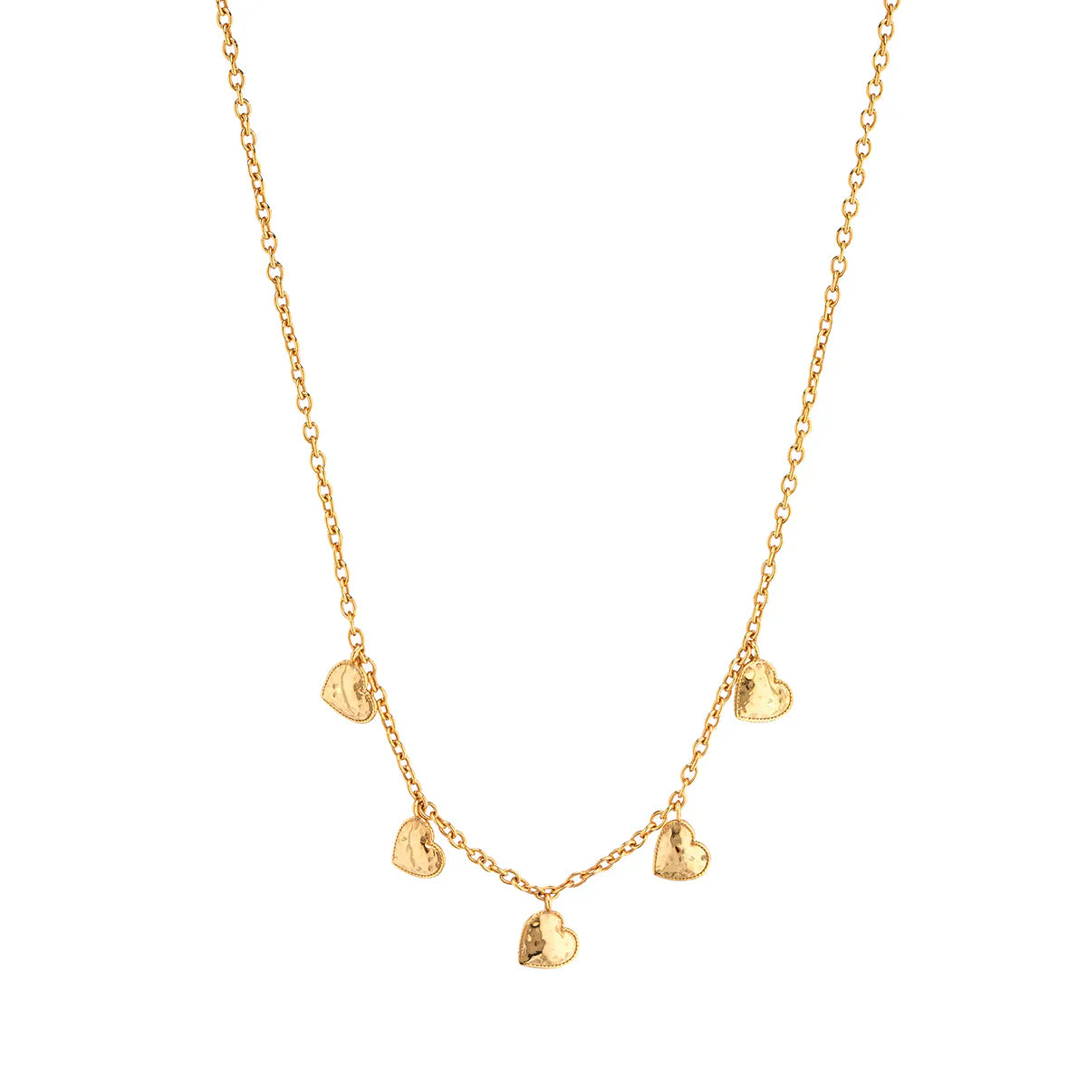 Capucine De Wulf Love Heart Multi-Station Necklace, 16"+2" - Gold