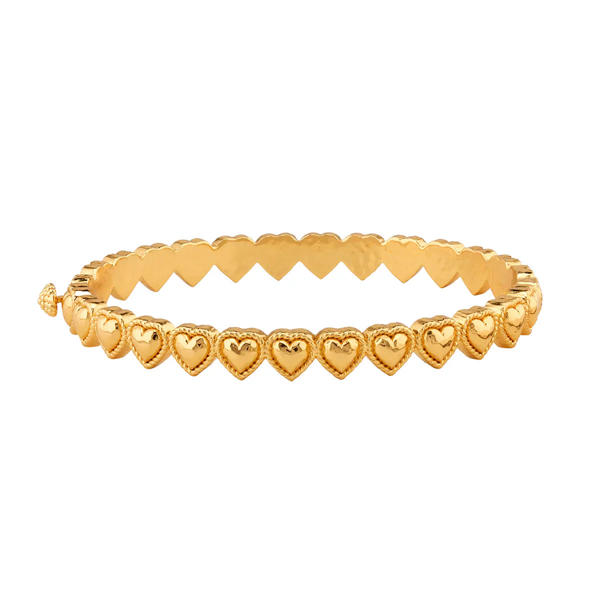 Capucine De Wulf Bangle Love Petite Hinged Bangle - Gold