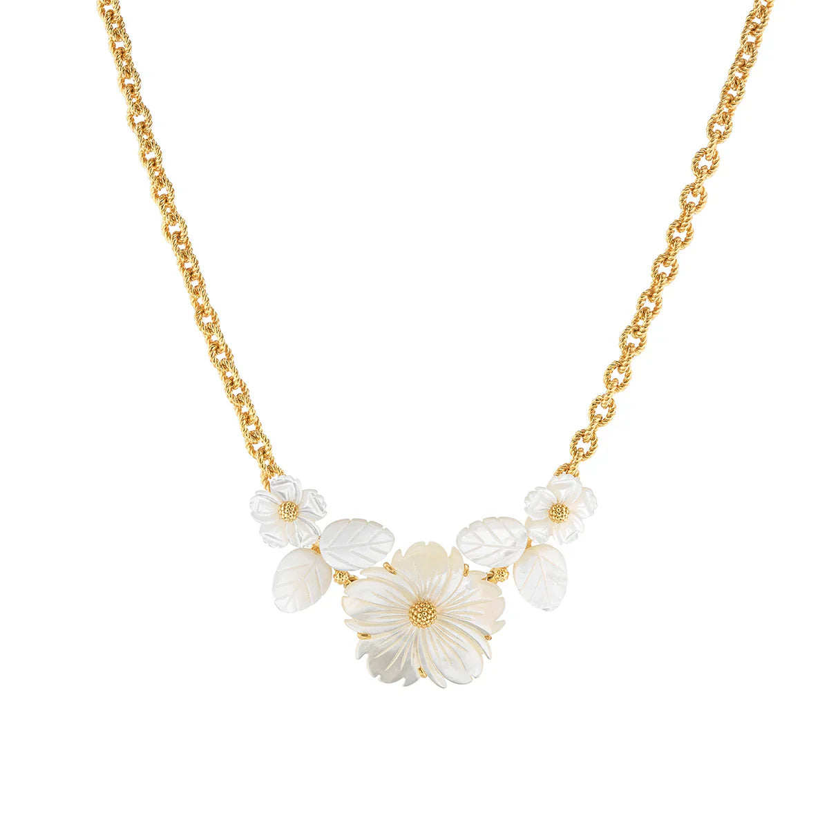 Capucine De Wulf Mermaid Garden Bouquet Necklace, 16" -