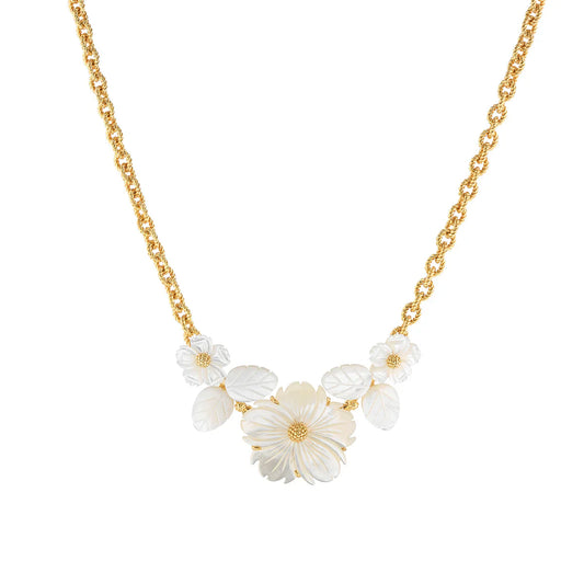 Capucine De Wulf Mermaid Garden Bouquet Necklace, 16" -