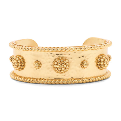 Capucine De Wulf Gold Berry Cuff Bracelet Hammered
