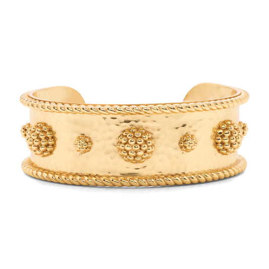 Capucine De Wulf Gold Berry Cuff Bracelet Hammered