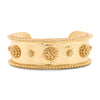 Capucine De Wulf Gold Berry Cuff Bracelet Hammered