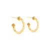 Capucine De Wulf Berry Small Hoop Earring Hammered Gold