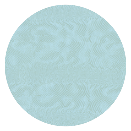 Caspari Round Aqua Snakeskin Placemat