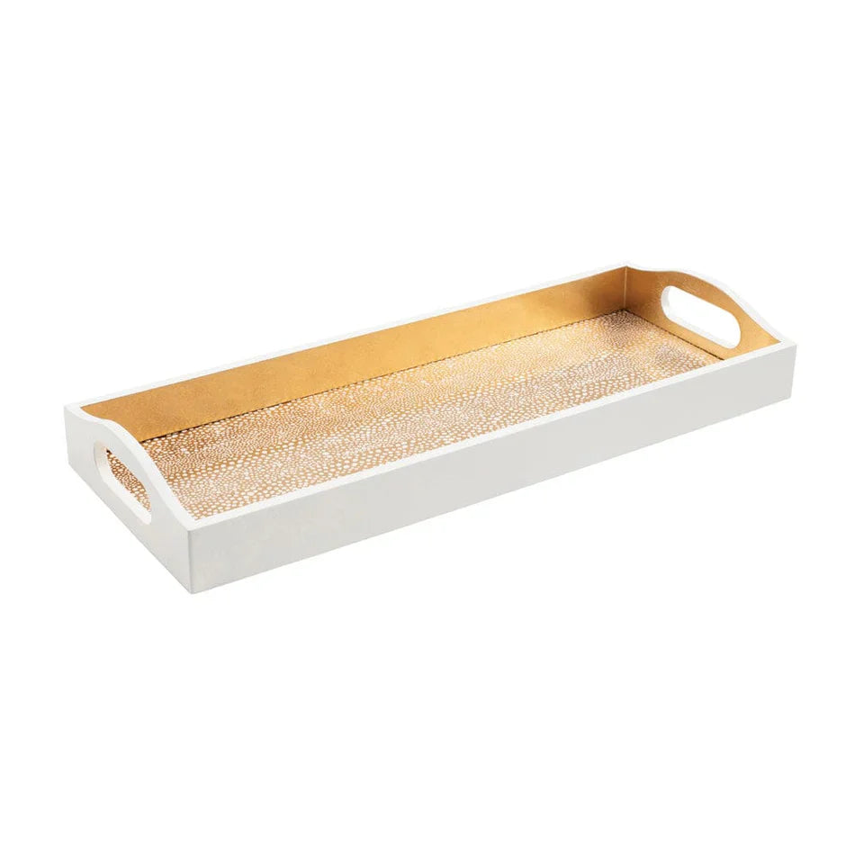 Caspari Pebble Gold Bar Tray Lacquer 20 x 8