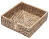 Caspari Whitewash Rattan Luncheon Napkin Holder