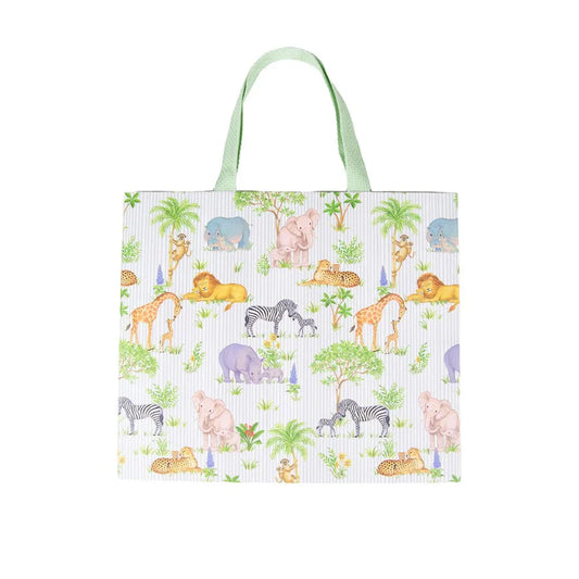 Caspari Safari Baby Large Gift Bag