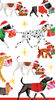 Caspari Christmas Delivery-White Guest Towel