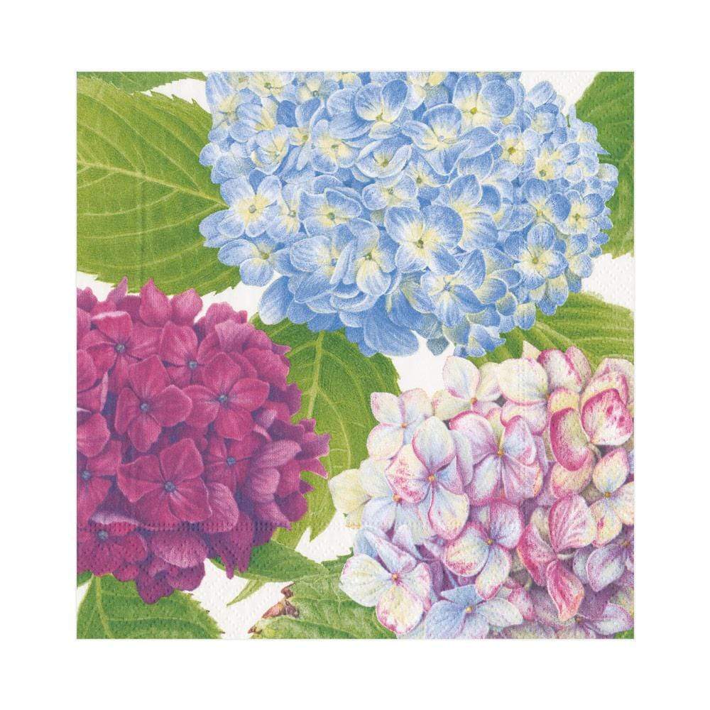 Caspari Hydrangea Garden Blue Napkin Luncheon