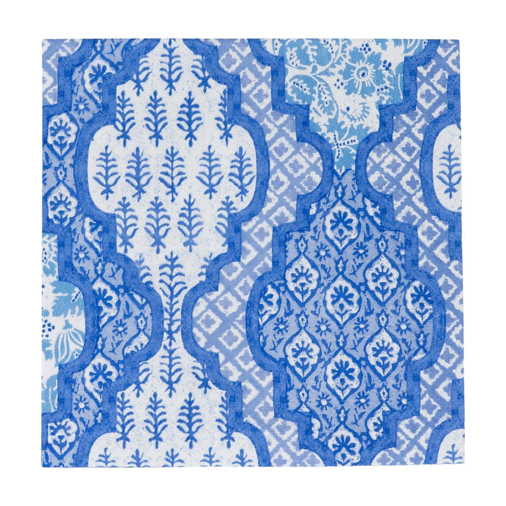 Caspari Provencale Cotton Blue Napkin Luncheon