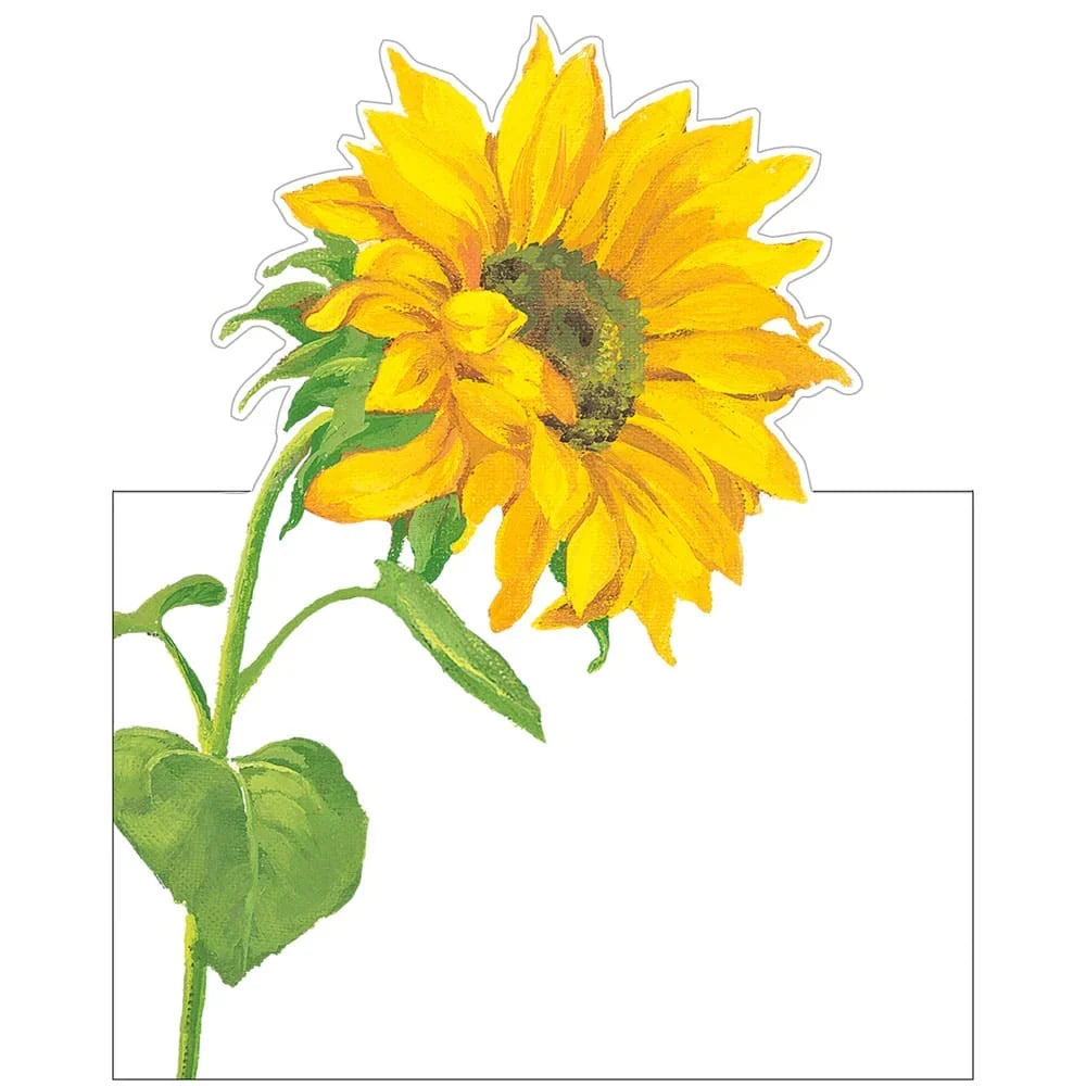 Caspari Sunflower Field Place Card - 8 In