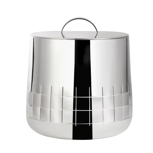 Christofle Graphik Ice Bucket Insulated Silver Plated