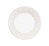 Christofle Malmaison Dinnerware: Impériale Dinner Plate, Porcelain Platinum-Finish