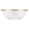 Christofle Malmaison Gilded Porcelain Salad Serving Bowl Gold