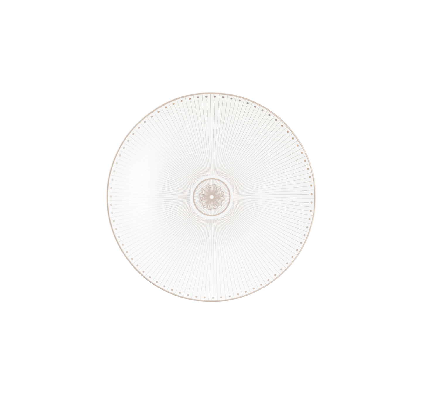 Christofle Malmaison Impériale Porcelain Dessert/Luncheon/Salad plate Platinum Finish