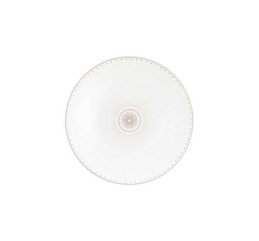 Christofle Malmaison Impériale Porcelain Dessert/Luncheon/Salad plate Platinum Finish