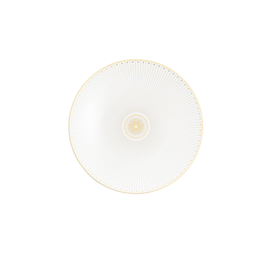 Christofle Malmaison Impériale Porcelain Dessert/Luncheon/Salad plate Gold Finish