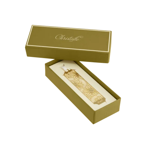 Christofle Rosette Bookmark Gilded Metal