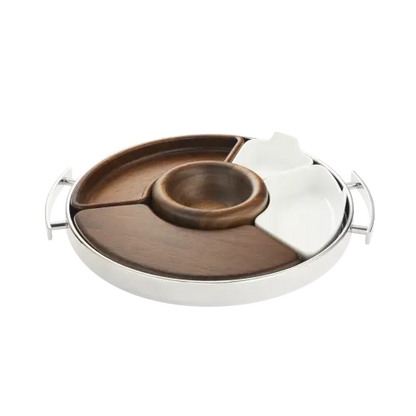 Christofle MOOD Coffee Tray Stainless Steele with inserts