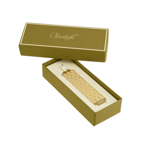 Christofle Palmette Bookmark Gilded Metal