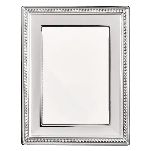 Christofle Perles 4 x 6 Silverplate Frame