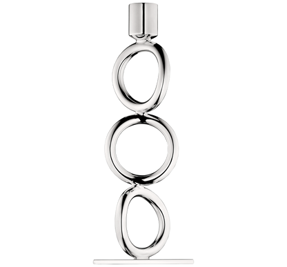 Christofle Vertigo  Silver-Plated 3-Ring Candelabra