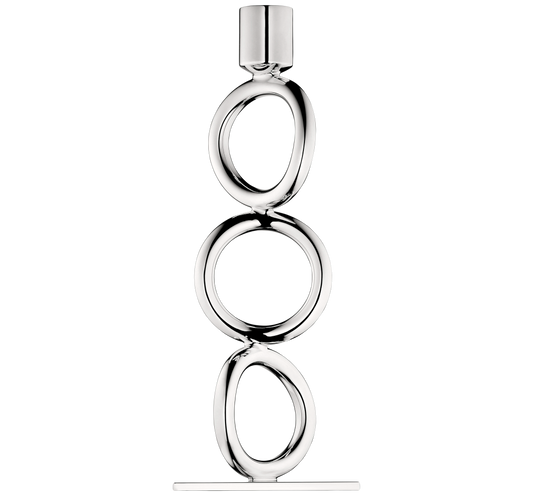 Christofle Vertigo  Silver-Plated 3-Ring Candelabra