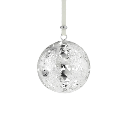 Christofle 2025 Ornament Silver Plated Bouquet Givré