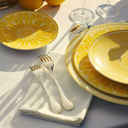 Christofle Malmaison Riviera Porcelain Dinner Plate