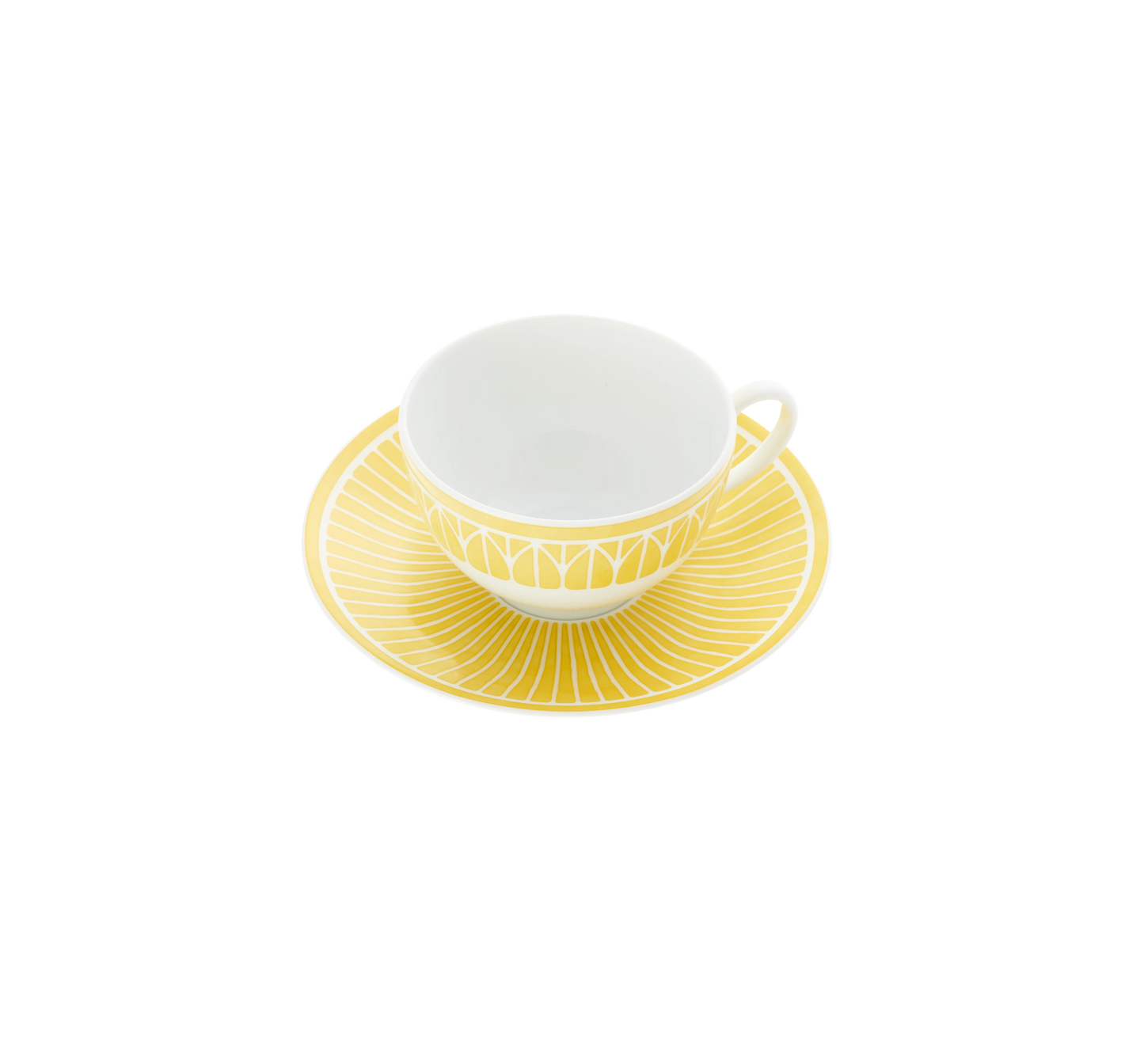 Christofle Malmaison Riviera Porcelain Tea/Coffee Cup and Saucer