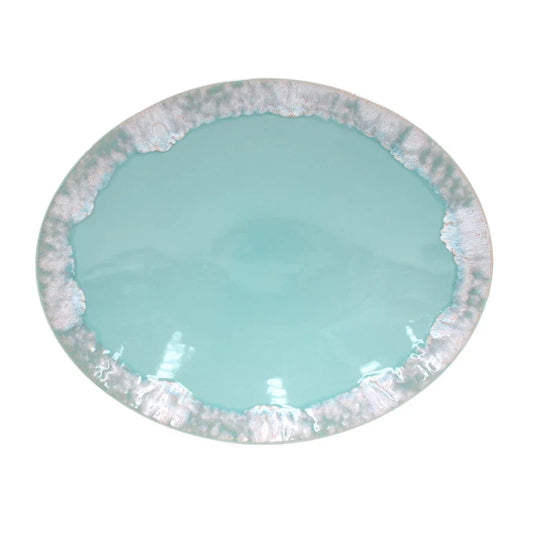 COSTA NOVA Oval Platter Aqua Taormina
