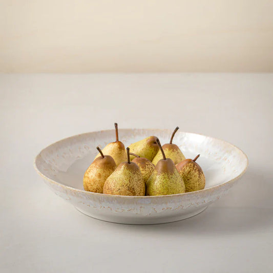 COSTA NOVA Low Serving Bowl White Taormina, Casafina by